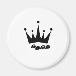 KING テキスト クラウン 画像サイズ スタンダード 57mm マグネット