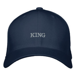 KING ネイビーハット S M サイズ おしゃれ 普段使い クラシック 刺繍入りキャップ