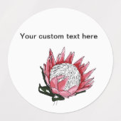 King 絵を描 Protea防水ラベル ラベル (デザイン1)