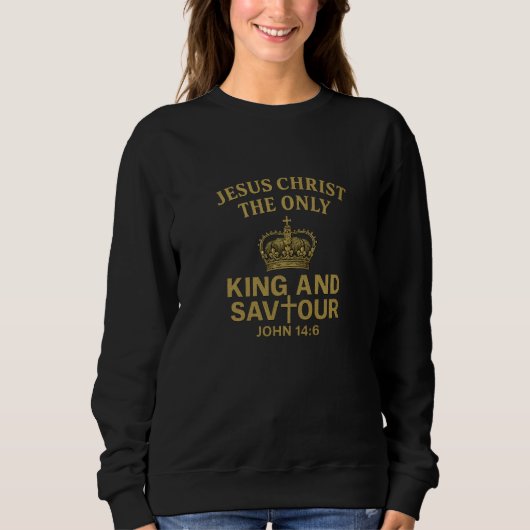 King and Saviour – Women’s Basic Sweatshirts スウェットシャツ (正面)