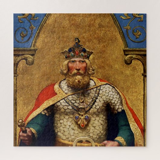 “King Arthur” by NC Wyeth ジグソーパズル (縦)