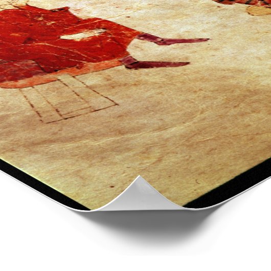 King Arthur on his Throne Surrounded ポスター (角)