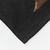 King Baldwin Iv Floral Mask Medieval Art Crusader  フリースブランケット (角)