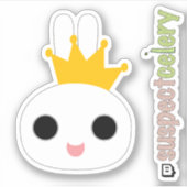 King Bunny / Queen Bunny Emote SuspectCelery™ロゴ シール (正面)