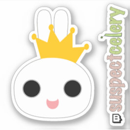 King Bunny / Queen Bunny Emote SuspectCelery™ロゴ シール