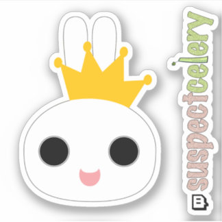 King Bunny / Queen Bunny Emote SuspectCelery™ロゴ シール