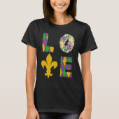 King Cake Love Mardi Gras Parade Shenanigans Carni Tシャツ (正面)