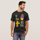 King Cake Love Mardi Gras Parade Shenanigans Carni Tシャツ (正面フル)