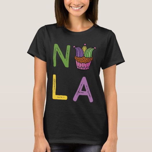 King Cake Mardi Gras New Orleans Parade Shenanigan Tシャツ (正面)