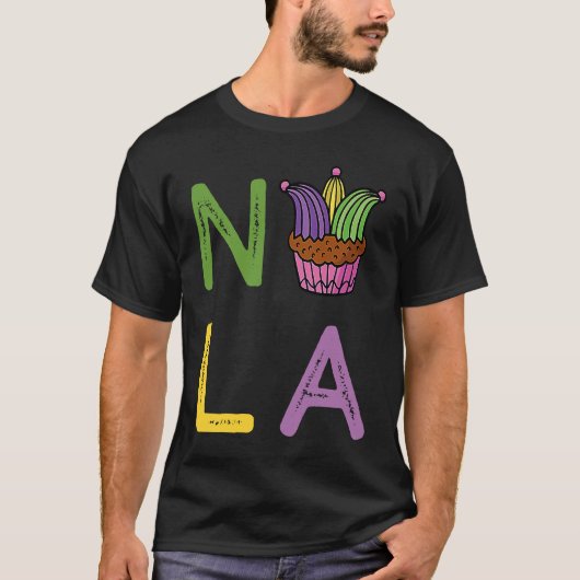 King Cake Mardi Gras New Orleans Parade Shenanigan Tシャツ (正面)