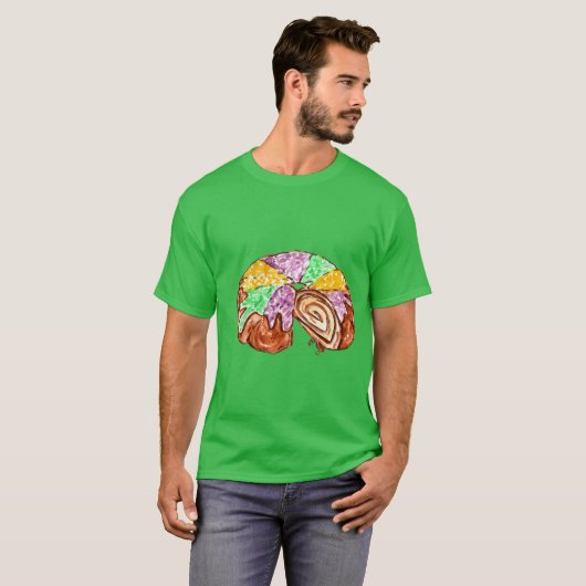 King Cake Watercolor Tシャツ (正面フル)