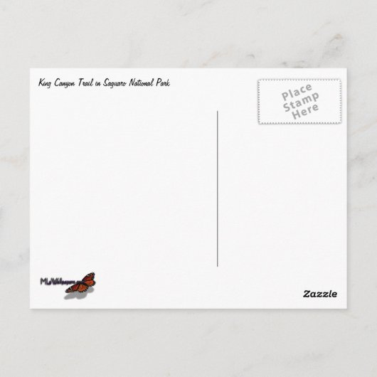 King Canyon Trail I ポストカード (裏面)