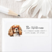 King Charles Cavalier Return Address Labels ラベル (インサイチュ)