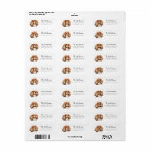 King Charles Cavalier Return Address Labels ラベル (フルシート)