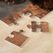 King Charles Cocker Spaniel in Ankor temple ジグソーパズル (側面)