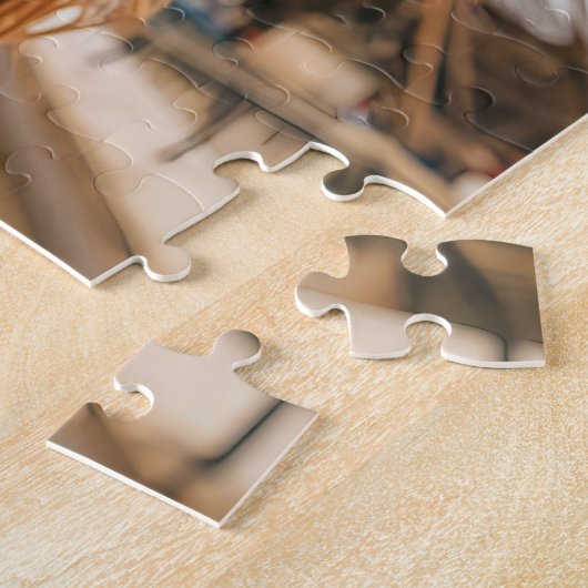 King Charles Cocker Spaniel in Paris ジグソーパズル (側面)