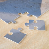 King Charles Cocker Spaniel in Santorini ジグソーパズル (側面)