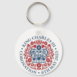 King Charles III Coronationロゴ(両面) キーホルダー