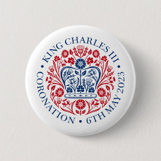 King Charles III coronation official design 缶バッジ