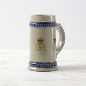 King Charles III cypher commemorative stein ビールジョッキ (正面右)