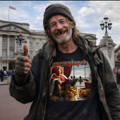 King Charles III Unemployed Tシャツ