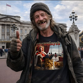 King Charles III Unemployed Tシャツ