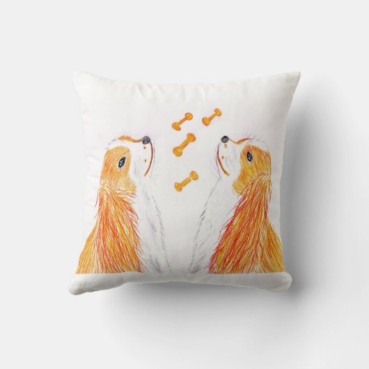 King Charles Spanials クッション (裏面)