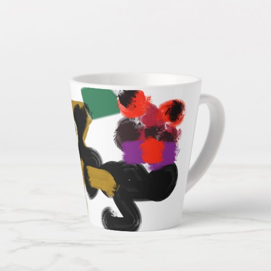 king charles spaniel カフェラテマグ (右アングル)