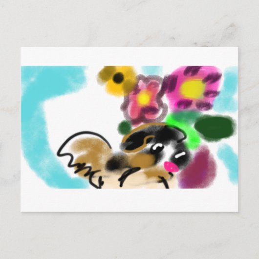 King charles spaniel  ポストカード (正面)