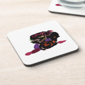 king Charles spaniel and roses sweet  コースター (左側)