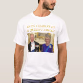 King Charles Third & Queen Camilla  Tシャツ (正面)