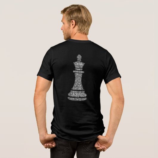 king chess printed トライブレンドTシャツ (裏面全面)