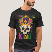 King Costumes Funny Skull Mardi Gras Carnival Tシャツ (正面)