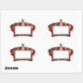 King Crownラベルをパーソナライズ 楕円形シール (シート)