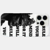 KING Crown Line Art Phone Case – Rule Every Call Case-Mate iPhoneケース (裏面 (横))