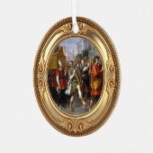 King David Dancing Before Ark Biblical Jesse Tree メタルオーナメント (正面左)