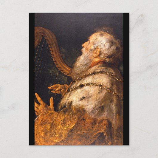 King David', Sir Peter Paul_Masterオランダ ポストカード (正面)