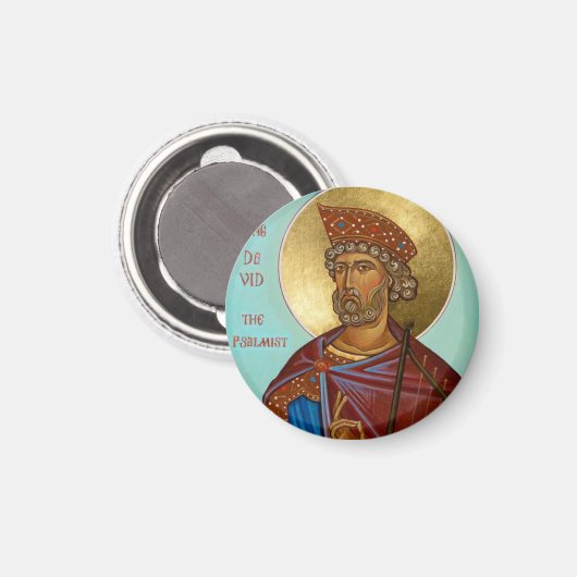 King David the Psalmist Orthodox Icon magnet マグネット (正面/裏面)
