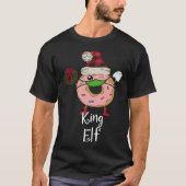 King Elf Quarantine Christmas  Donut 2020 Meme Men Tシャツ (正面)