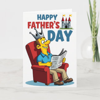 King For A Day Fathers Day Card カード