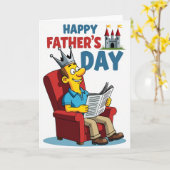 King For A Day Fathers Day Card カード (黄色い花)