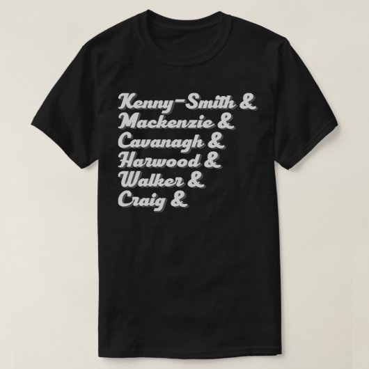 King GizzardとLizardウィザード名リスト Tシャツ (デザイン正面)