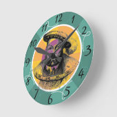 King Henry VIII Wall Clock ラウンド壁時計 (傾斜)