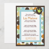 KING in the Jungle 5 x 7ベビーシャワー招待状 招待状 (正面/裏面)