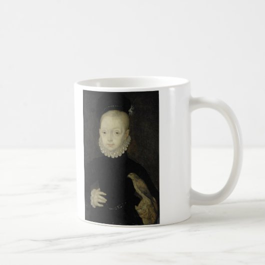 King James VI with Sparrow Hawk - 1574 コーヒーマグカップ (右)