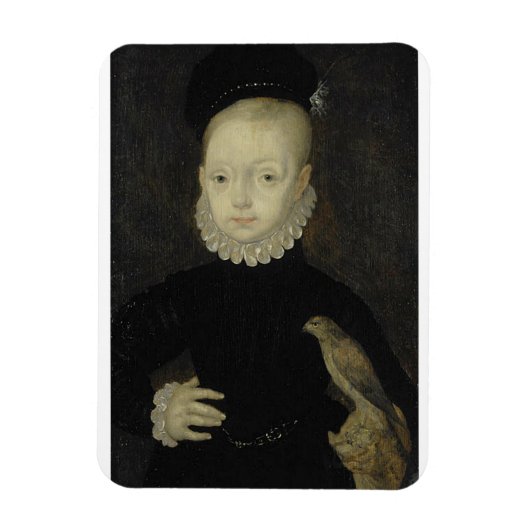 King James VI with Sparrow Hawk - 1574 マグネット (縦)
