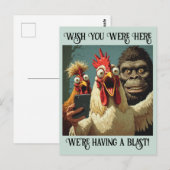 “King Kong Confusion” Cheesy Chicken ポストカード (正面/裏面)