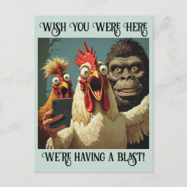 “King Kong Confusion” Cheesy Chicken ポストカード