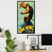King Kong Horror Monster Movie Poster  ポスター (ホームオフィス)