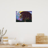 King Lion and Cubs ポスター (キッチン)